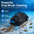 RoboPure Cordless Robotic Pool Cleaner, Automatic Pool Vacuum Robot for Above Ground & Inground Pools, 120 Min Runtime, Powerful Suction, Self-Parking Pool Cleaner for Flat Pool Floors