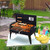 Outdoor Portable Charcoal Grill Folding Barbecue Stove Oven for Camping Courtyard Patio Picnic BBQ Grill Accessories Warm Tool