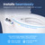 LUXE Bidet NEO 120 - Bidet Attachment for Toilet Seat, Blue