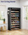 Kitsure 10-Tier Shoe Rack with Cover, Tall Shoe Shelf, 33" Wide, Black