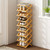 9 Tier Bamboo Shoe Rack, Foldable Narrow Organizer for Closet & Small Space