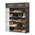 Cabbrix Shoe Rack with Covers & 2 Top Drawers, 7 Tier Shoe Storage Large Capacity Cabinet 28 Pair, Space Saving Vertical Shoe Storage Organizer for Closet, Entryway, Dorm, Bedroom