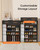 Cabbrix Shoe Rack with Covers & 2 Top Drawers, 7 Tier Shoe Storage Large Capacity Cabinet 28 Pair, Space Saving Vertical Shoe Storage Organizer for Closet, Entryway, Dorm, Bedroom