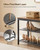 HOOBRO Shoe Bench, 3-Tier Shoe Rack, Industrial Shoe Organizer Storage Bench, 29.5 inches Entry Bench with Mesh Shelves, for Entryway, Living Room, Hallway, Easy Assembly, Rustic Brown BF75HX01