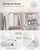 SONGMICS Shoe Rack, 6-Tier with Doors, 24-Pair Storage Cabinet