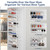 Whitmor 36 Pair Over The Door Shoe Organizer, 12 Tier Hanging Shoe Organizer, Heavy Duty Metal & Mesh Shoe Holder, Hanging Shoe Rack for Closet Organizer & Storage, 74" H x 21.7" W x 7.5" D, White1