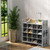 Simple Houseware 4-Tier 16 Cube Shoe Cubby Rack Organizer, Gray