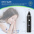 Ginity Nose Hair Trimmer for Men, 2-in-1 Rechargeable Ear and Nose Hair Trimmer with LED Display, IPX7 Waterproof Painless Precision Groomer, Type-C Charging, Professional Dual-Edge Blades（Black）
