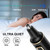 XOOMRSCP Nose Hair Trimmers for Men，Rechargeable Hair Trimmer 2 in 1 Painless Multifunctional Ear and Nose Hair Trimmer with IPX7 Waterproof Dual Edge Blades (Black)