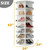 Ulifemate 7 Tier Rotating Shoe Rack Tower, Spinning Shoe Storage, Shoe Purse Hat Organizer for Entryway, Closet, Cabinet, White