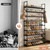 WEXCISE Shoe Rack for Entryway 10-Tiers Large Capacity Metal Shoe Rack Organizer with Two Hooks Holds Shoes and Boots Free Standing Tall Shoe Shelf for Closet/Bedroom/Garage/Hallway Black