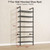 ONBRILL H1 Wall Mounted Shoe Rack, 7-Tier Metal Shoe Shelf with 4 Hooks