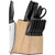 14 Pieces Kitchen Knife Set with Block, German Stainless Steel, BlackSilver
