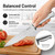 McCook Knife Set Kitchen Steel Knife Block Set w Built-in Sharpener