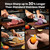 CoquusAid 15-Piece Kitchen Knife Set with Rubber Wood Block, New Upgrade