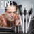 Nose Eyebrow & Facial Hair Trimmer for Men Women 5-in-1 Multifunctional Nose Hair Trimmer, Battery-Operated Trimmer withWaterproof, Dual Edge Blades for Easy Cleansing