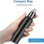XARONF Nose Hair Trimmer, Painless Nose and Ear Hair Trimmer for Women Men Waterproof Stainless Steel Head Blades Nose Hair Remover, Easy Cleansing, USB Rechargeable (Color : White)