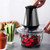 FJIESGKQ Meat Grinder Household Small Mincer Fully Automatic Glass Cooking Filling Machine Dumpling
