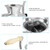 FJIESGKQ Manual Meat Grinder Aluminium Alloy Mincer Vegetable Grinding Machine for Home Kitchen Use