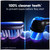 Oral-B Rechargeable Electric Toothbrush, iO7 Limited Deep Clean + Protect, 5 Cleaning Modes, Interactive Display, Visible Pressure Sensor, 2 Brush Heads, Charging Travel Case, Sapphire Blue