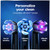 Oral-B Rechargeable Electric Toothbrush, iO7 Limited Deep Clean + Protect, 5 Cleaning Modes, Interactive Display, Visible Pressure Sensor, 2 Brush Heads, Charging Travel Case, Sapphire Blue