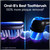 Oral-B Rechargeable Electric Toothbrush, iO7 Adaptable Clean, 5 Cleaning Modes, Visual Pressure Sensor to Protect Gums, Charging Travel Case, 2 Brush Heads, Black