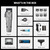 BaBylissPRO FXONE LO-PROFX Professional Cordless Hair Clippers for Men with Interchangeable Battery, Up to 2.5-Hour Runtime Electric Clipper for Men