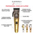GAMMA+ X-Ergo Professional Cordless Hair Clipper 9V Magnetic Motor