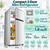 HUXLARO Small Refrigerator with Freezer Mini Fridge Removable Plastic Shelves Ideal for Apartment,Dormitory (1.8Cu.ft grey)