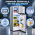 HUXLARO Small Refrigerator with Freezer Mini Fridge Removable Plastic Shelves Ideal for Apartment,Dormitory (1.8Cu.ft grey)