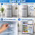 HUXLARO Small Refrigerator with Freezer Mini Fridge Removable Plastic Shelves Ideal for Apartment,Dormitory (1.8Cu.ft grey)