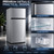 HUXLARO Small Refrigerator with Freezer Mini Fridge Removable Plastic Shelves Ideal for Apartment,Dormitory (1.8Cu.ft grey)