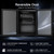 Antarctic Star Beverage Refrigerator Cooler Black, 1.7 Cu.ft, 40°F to 61°F, Mini Fridge for Soda, Beer, Wine, Glass Door,Adjustable Shelves & Digital Temperature beverage cooler for Home, Office Bar