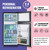 2.4 Cu.Ft Small Refrigerator with Freezer Dorm Mini Fridge Removable Plastic Shelves Ideal for Home, Office,Dormitory Silver
