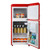 Tidyard 3.5 Cu.Ft Compact Refrigerator, 2 Door Mini Fridge with Freezer, Adjustable Thermostat Glass Shelves for Dorm, Office, Apartment, Bedroom