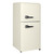 Gecheer 3.5 Cu.Ft Compact Refrigerator with Freezer, 2 Door Mini Fridge for Dorm Office Apartment Bedroom, Adjustable Thermostat, Removable Glass Shelves, Cream