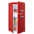 Gecheer 3.5 Cu.Ft Compact Refrigerator with Freezer, 2 Door Mini Fridge for Dorm Office Apartment Bedroom, Adjustable Thermostat, Removable Glass Shelves, Energy Saving, Red