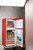 Gecheer 3.5 Cu.Ft Compact Refrigerator with Freezer, 2 Door Mini Fridge for Dorm Office Apartment Bedroom, Adjustable Thermostat, Removable Glass Shelves, Energy Saving, Red