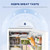 ZHYBKNLEZ Compact Mini Fridge 4.5 cu.ft with Freezer, White