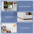 ZHYBKNLEZ White Mini Fridge 2.5 cu.ft with Dual-Zone Freezer