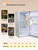 E-Yards 2.7 Cu.Ft Mini Fridge with Freezer, Single Door Small Refrigerator, Adjustable Thermostat, Energy Saving, Low Noise, Compact Fridge for Office, Dorm, Bedroom, Silver