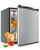 Feelfunn Mini Fridge with Freezer, 1.7 Cu.Ft Small Refrigerator, Silver
