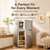 Cosanta Mini Fridge with Freezer, Double-Door Compact Refrigerator, Adjustable Glass Shelves, Mechanical Thermostat & Leveling Feet, Space-Saving for Apartment/Dorm/Office (2.0, Cubic Feet)