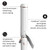 T3 Switch Kit Classic Trio Professional Interchangeable Curling Iron with 3 Ceramic Clip Barrels for Curling and Waving, 9 Adjustable Heat Settings & Ion Generator
