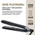 ghd Platinum+ Styler ― 1" Flat Iron Hair Straightener, Professional Ceramic Hair Styling Tool for Stronger Hair, More Shine, & More Color Protection - Black