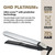 ghd Platinum+ Styler ― 1" Flat Iron Hair Straightener, Professional Ceramic Hair Styling Tool for Stronger Hair, More Shine, & More Color Protection - White