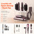 Shark Hair Dryer Holder, Hair Tool Holder for Dyson Airwrap & Shark Attachments, Hair Dryer Stand Wall Mounted or Desktop, Acrylic Blow Dryer Holder with 8 Slots Cord Hook, Bathroom CHOCHOYAH