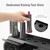 PTALSEAW Dyson Airwrap Holder, Dyson Hair Dryer Wall Mount & Dyson Airwrap Organizer 2-in-1 Stainless Steel Storage for Airwrap & Hair Dryer Accessories, Space Saving Bathroom Vanity Dyson Shelf