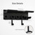 PTALSEAW Dyson Airwrap Holder, Dyson Hair Dryer Wall Mount & Dyson Airwrap Organizer 2-in-1 Stainless Steel Storage for Airwrap & Hair Dryer Accessories, Space Saving Bathroom Vanity Dyson Shelf