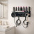 PTALSEAW Dyson Airwrap Holder, Dyson Hair Dryer Wall Mount & Dyson Airwrap Organizer 2-in-1 Stainless Steel Storage for Airwrap & Hair Dryer Accessories, Space Saving Bathroom Vanity Dyson Shelf